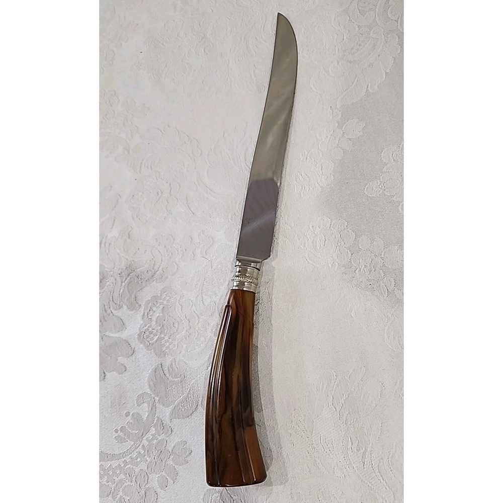 Vintage E. Parker & Sons Knife Sheffield England Bakelite Butterscotch Handle